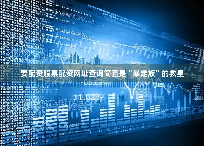 要配资股票配资网址查询简直是“暴走族”的救星
