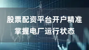 股票配资平台开户精准掌握电厂运行状态